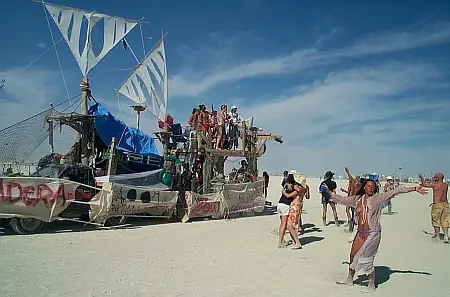 Burning Man float