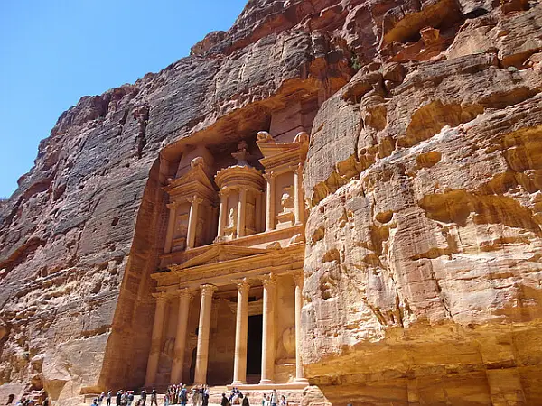 The great wonder of Petra in Jordan